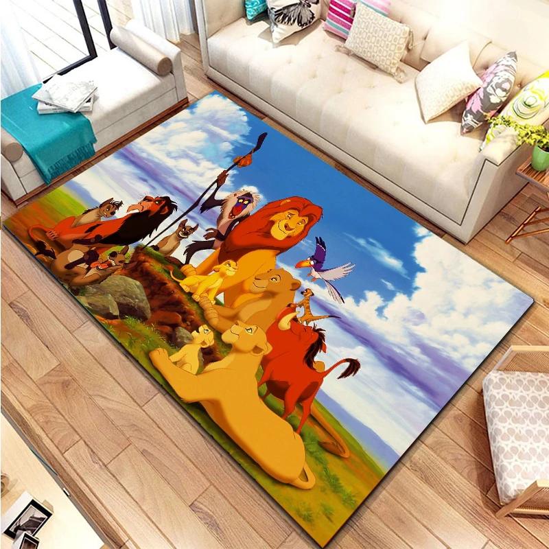 Tappeto Fantasioso a Tema Savana – Ideale per Camere di Bambini, Soggiorno e Decorazioni per la Casa | Adorabile Tappetino da Pavimento a Cartoni Animati come Regalo