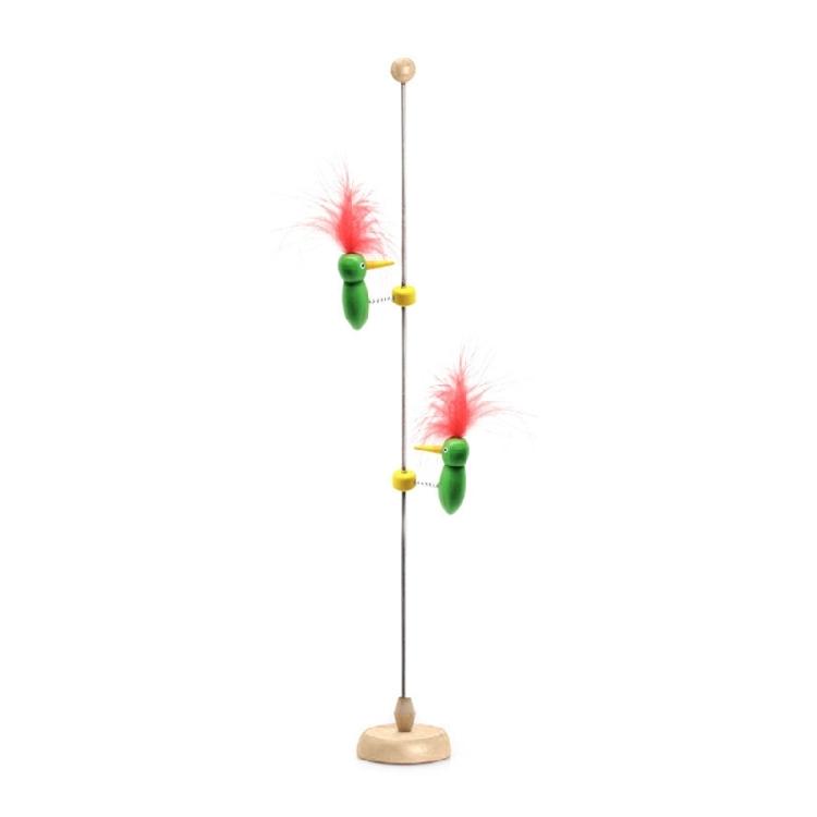 Игрушка Дятел для Кошки Гибкая Пружина Веселье и Близкое Взаимодействие с Питомцем