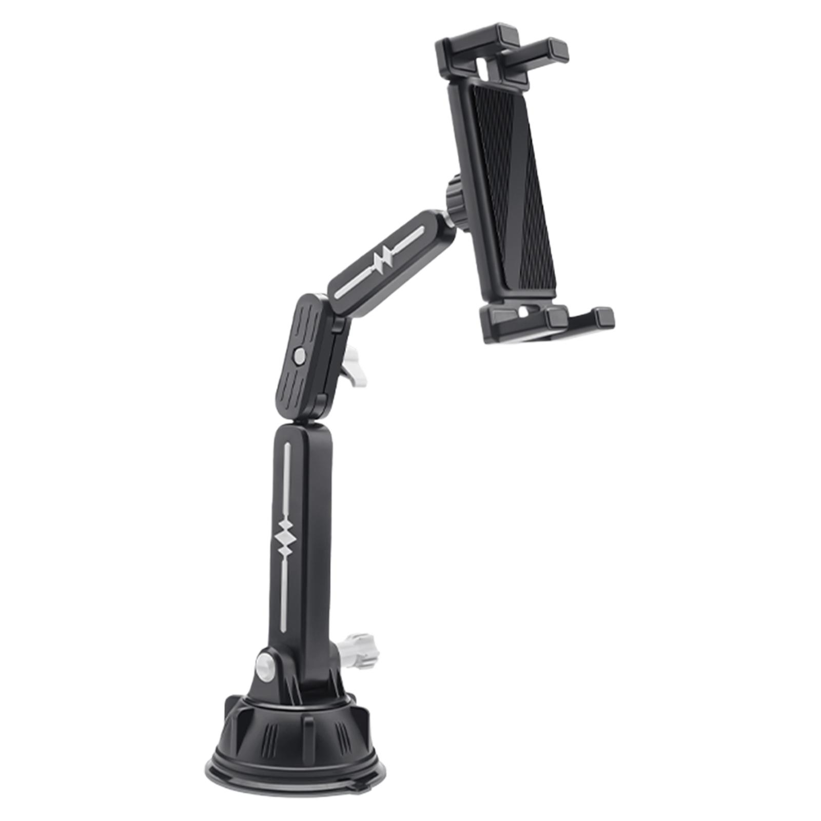 Car Suction Cup Tablet Holder with Adjustable Arm and 360 Rotation Phone Holder for Heavy Duty Truck Vehicle RV Car Accessories
