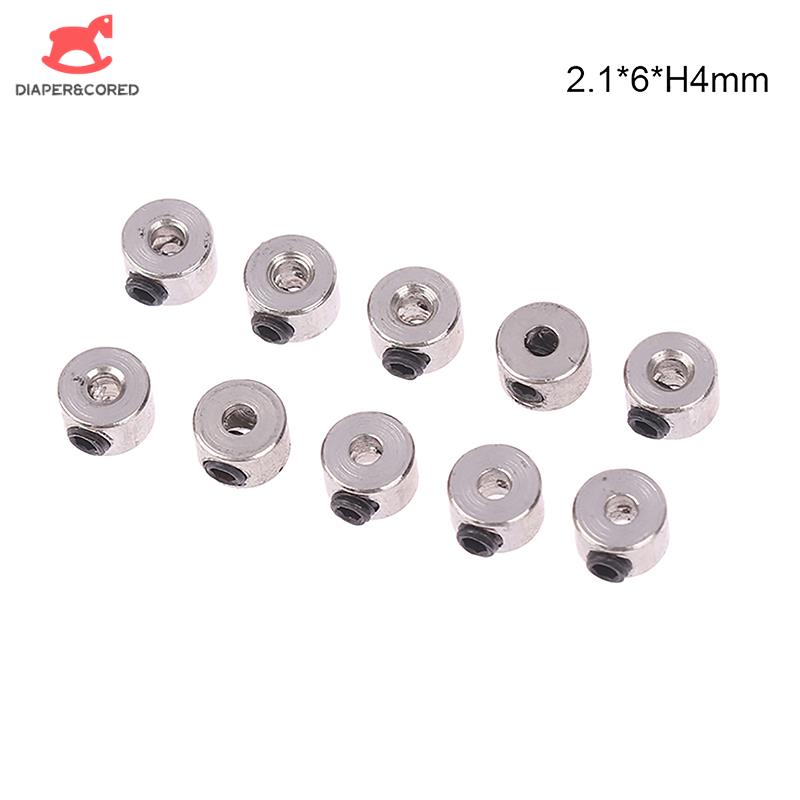 10pcs Wheel Collar Locker Shaft Axle Steel Bushing Landing Gear Stopper Inner Dia 2.1/3.1/4.1/5.1MM For RC Airplane Replacement