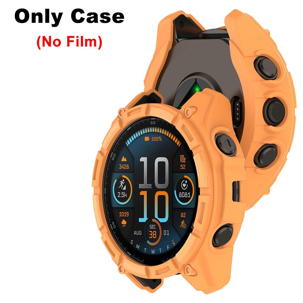 TPU Soft Silicone Case For Garmin Fenix 8 51mm 47mm 43mm Fenix8 Protective Cover Cases Tempered Glass Film Shell Watch Accessory