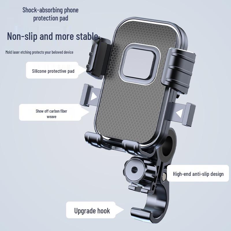 Hot-Selling Anti-Shake Phone Holder for Electric Scooters, Motorcycles & Cycling - Perfect for Food Delivery & Navigation