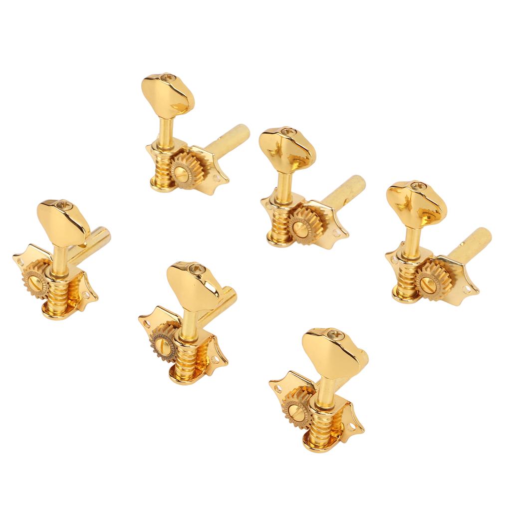 6Pcs Guitar String Tuning Peg Metal Open Tuner Key Machine Head Set Kit for Acoustic Electric
