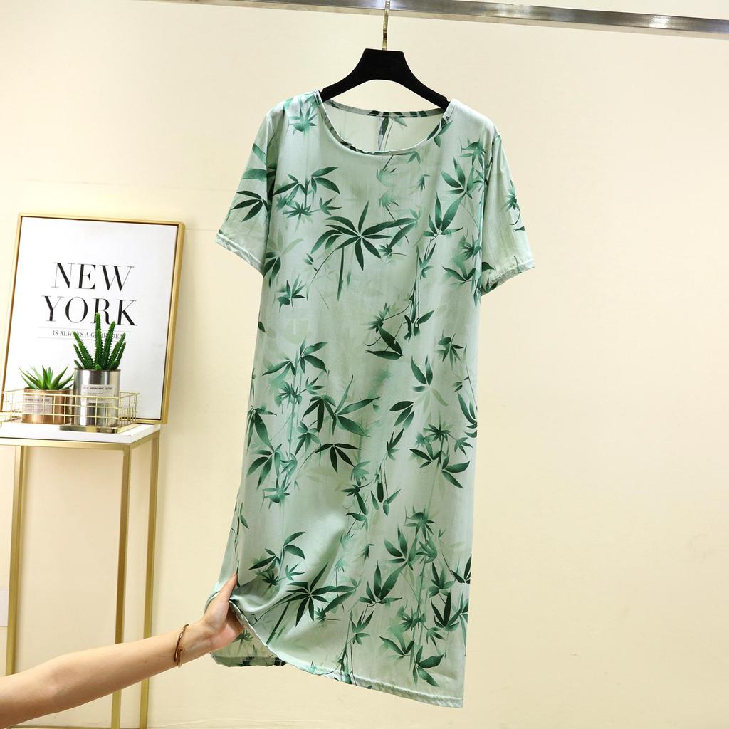 Women's Floral Mid-Length Summer Dress: Perfect for Cool Spring and Vacation Wear