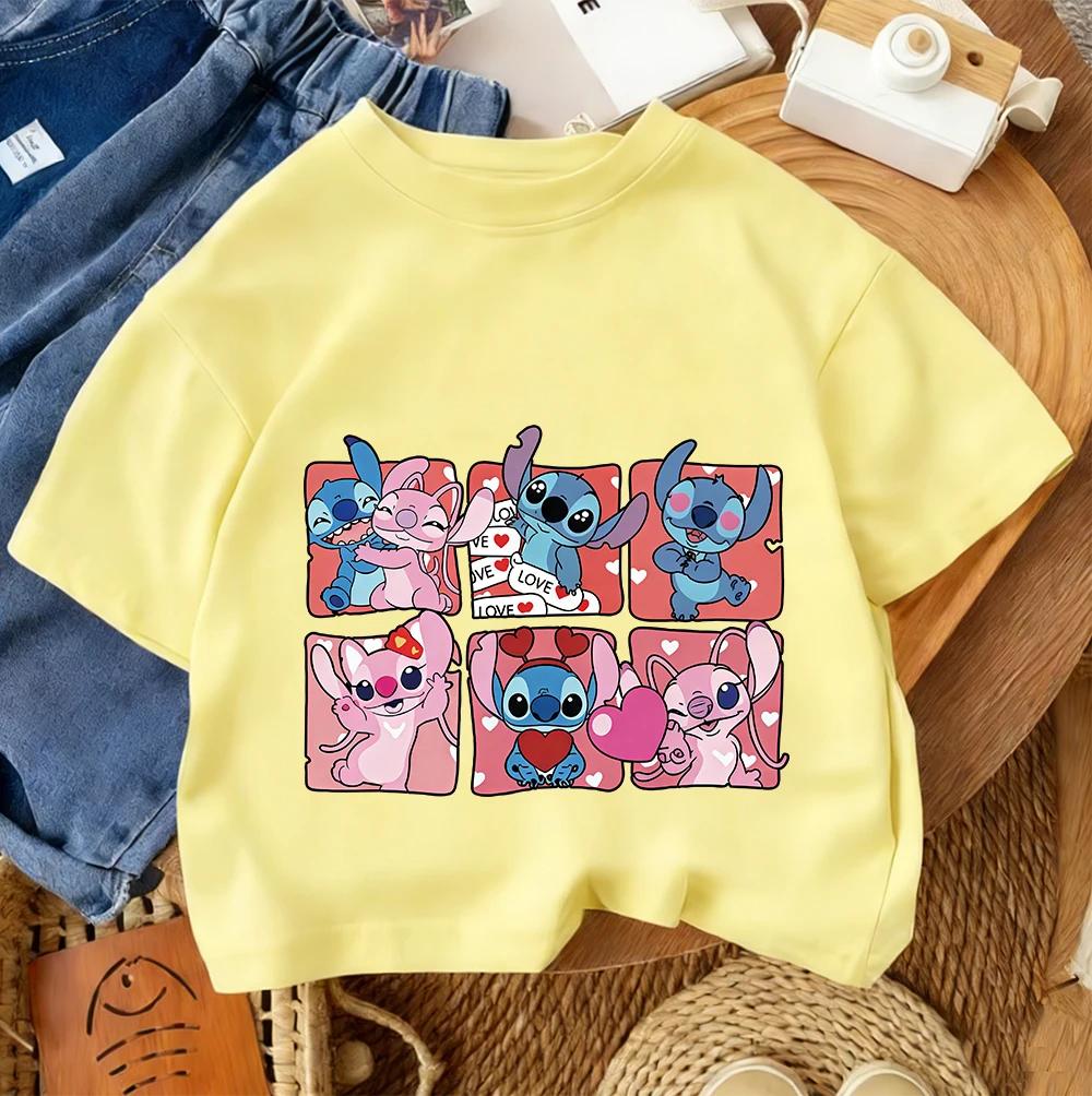 Daily Casual Kids T Shirt Stitch Fashion Cartoon Print For Boys Girls Summer Street Style Outfit