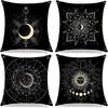 Tarot Printed Line Pillow Cover Moon Star Home Bedroom Sofa Pillow Cushion Cover