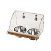 Durable Bird Feeder Stainless Steel Bird Food Container Bird Food Water Bowl  Budgerigar