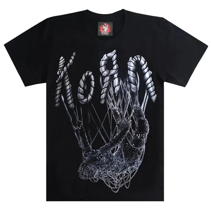 

Korn Band Korn Summer Rock Metal Gangsta Rap Street Culture Casual T-shirt Men Women Retro fashion vintage t shirt#Color(2) S