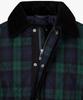Man On The Boon Corduroy Patch Check Padded Jacket_Green 4714309012