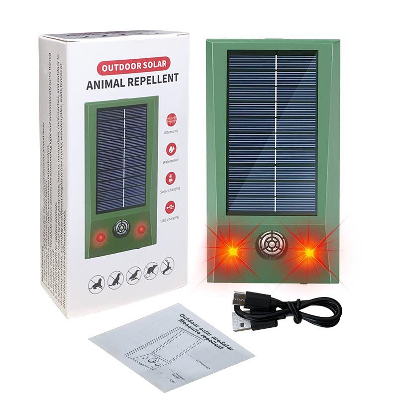 Solar-Powered Ultrasonic Animal & Bird Repeller
