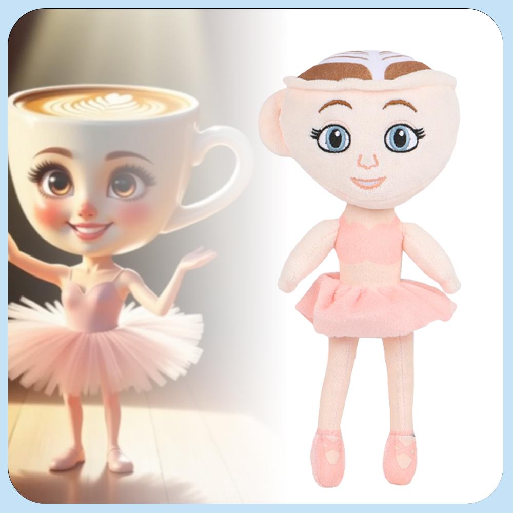 24cm Tung Tung Tung Sahur Plüschtiere Spiel Zubehör Figur Kaffee Mädchen Puppen Italienische Ballerina Cappuccino Spielzeug Fans Mädchen Geschenke