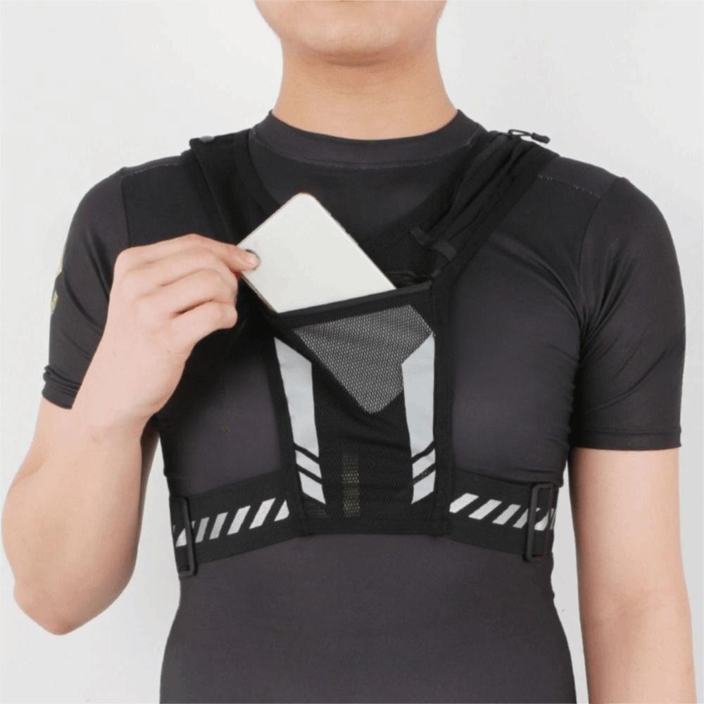Universal Fit Reflective Running Backpack Mesh Breathable Sport Running Vest Sport Activities