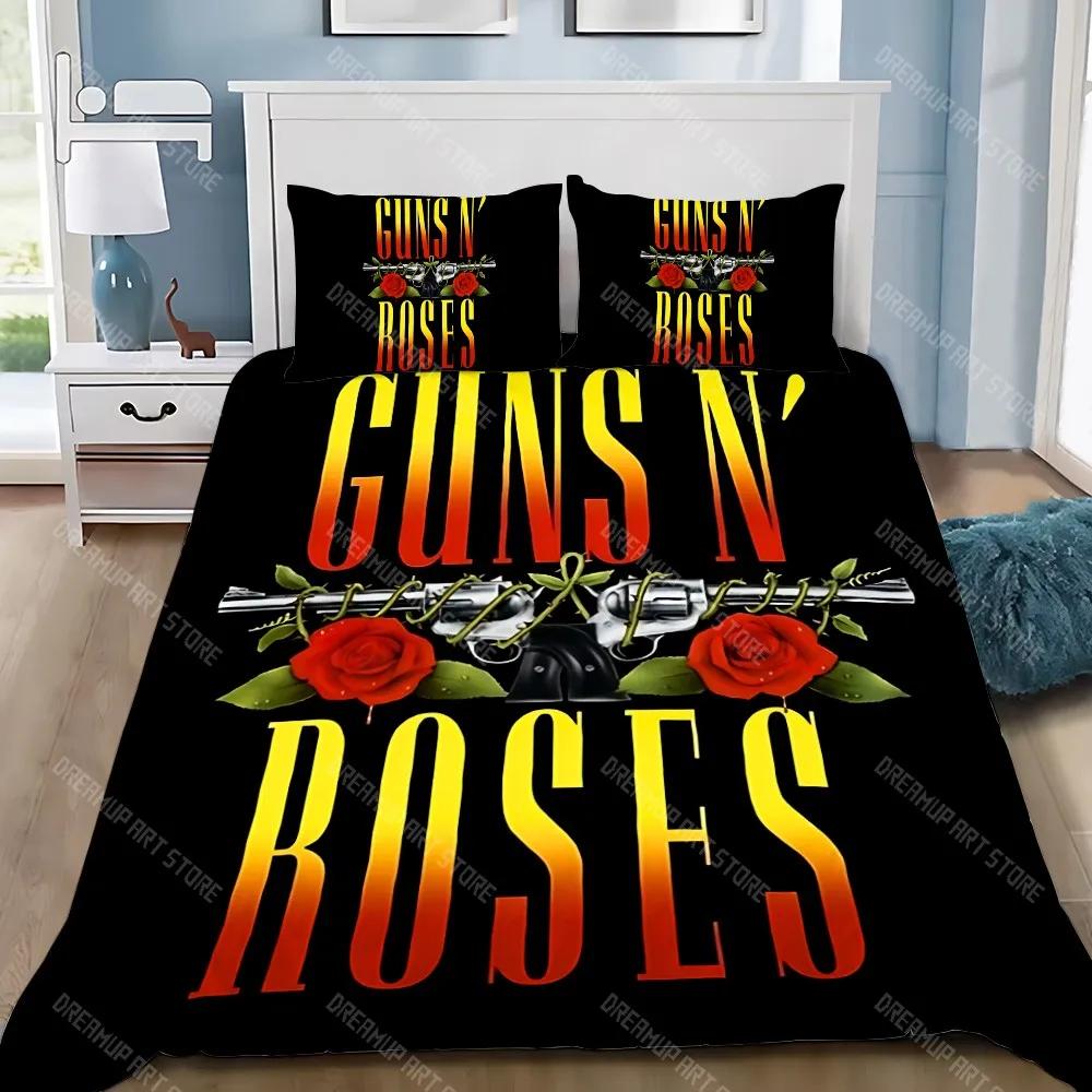 Poszewka na kołdrę Poszewka na poduszkę Pościel Zespół Hot Band G-Guns N R-Roses Dekoracja do sypialni dla dorosłych Chłopca Dziewczynki Dzieci Jednoosobowe Podwójne Duży Rozmiar