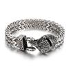 Titanium Steel Viking Bracelet for Men Eagle Head Snake Head Retro Hand Jewelry Accessories