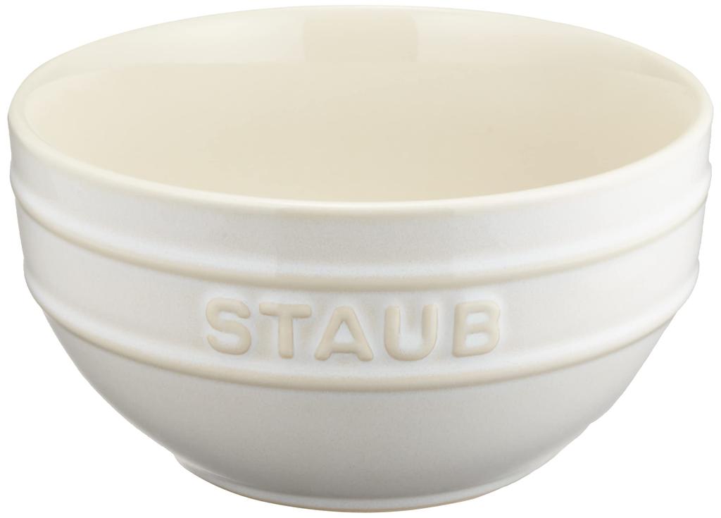 STAUB "Ivory Bowl, 14cm" Ceramic Bowl, Microwave Safe [Official Japanese Product] Vintage Colors 40511-861