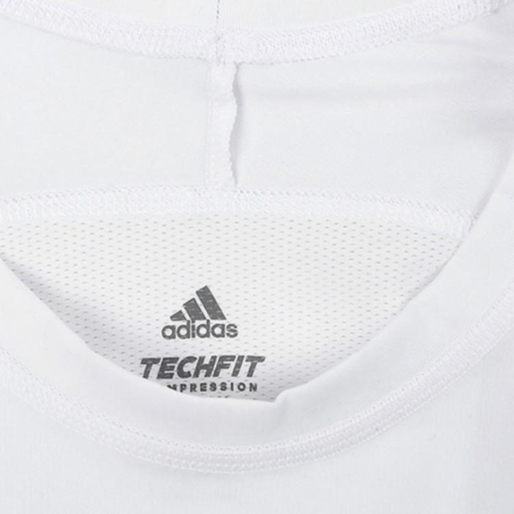 adidas T Shirts Men's White Crew Neck Moderate Straight Fit CD7172