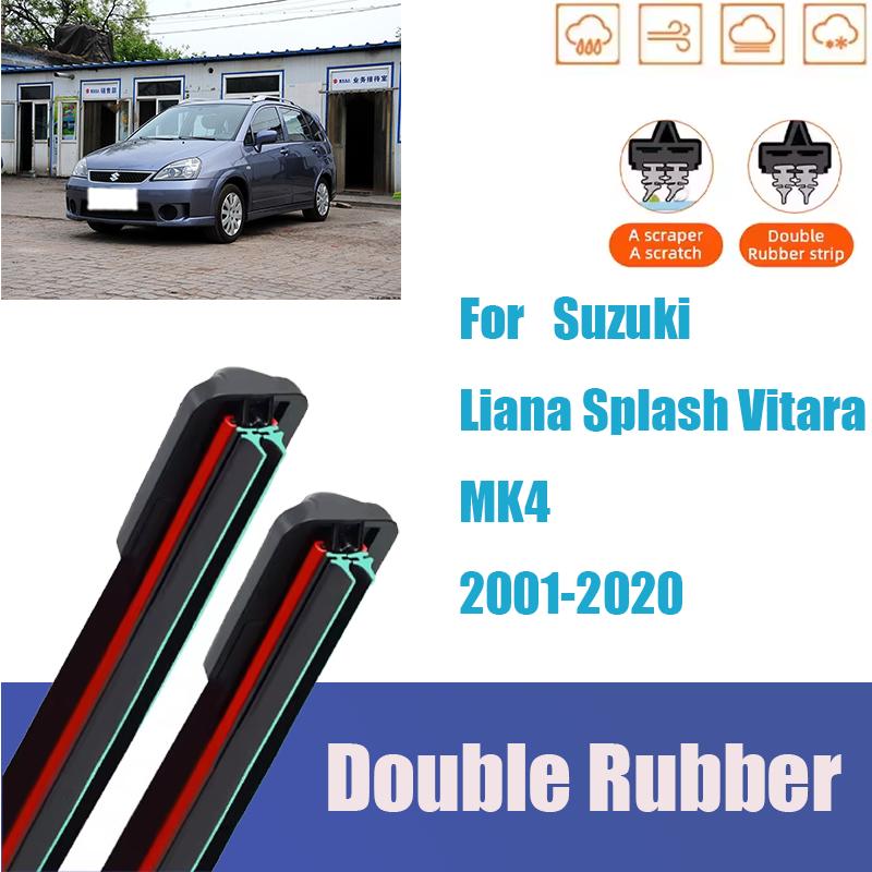 Для Suzuki Liana Splash Vitara MK4 Лобовое стекло Дворники General Motors Многофункциональные Двойная резиновая полоса Дворники Оптом Liana (2001-2007)