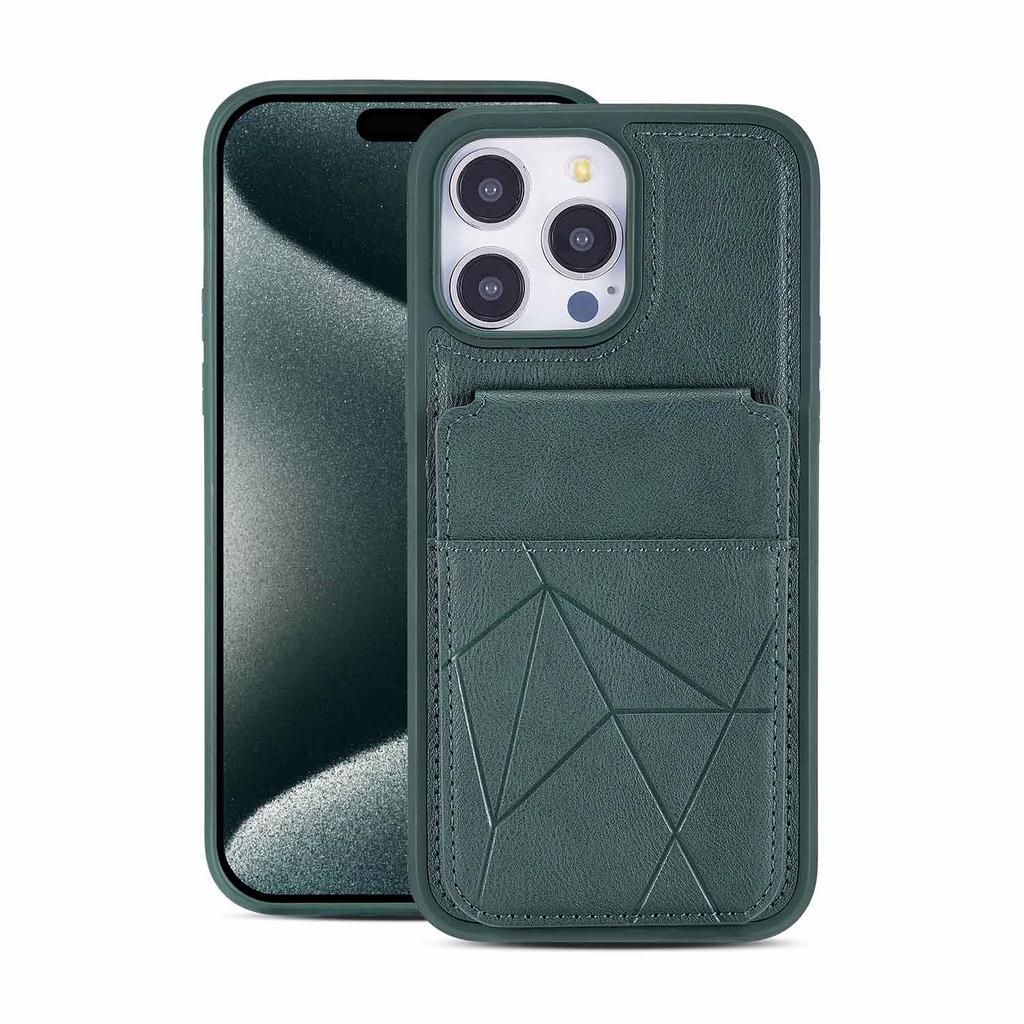 Business Luxury Strong Magnetic Cards Solt Phone Case for iPhone 17 Pro Max 16 Plus 15 14 13 12 Shockproof Slim Fit Stand Cover