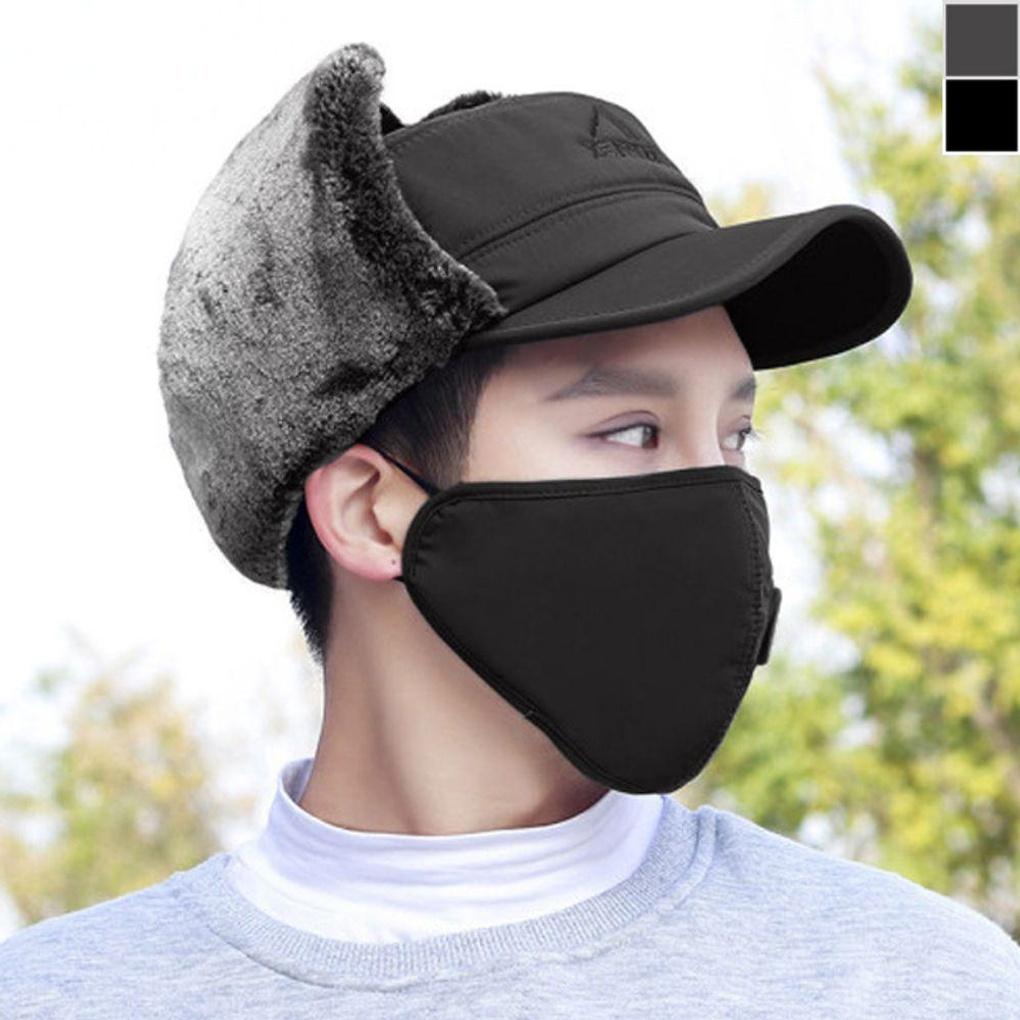 Fur Hat, Mask, Earflap, Cap, Winter Warmer, Camping, Fishing