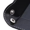 Four Corner Foldable Dice Tray Desktop Storage Square Trays Large Capacity for Kitchen Storage Supplies Solid Color PU Leather