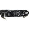 Recoil Hose Heavy Duty Recoil Air Hose Air Line OD 1/4 Inch Portable Polyurethane Coil Hose with 1/4 Inch Quick Fittings for Air Compressor, Sprayer