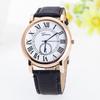 Business Atmosphere Men'S Watch, Rigid Glass Mirror Simple Quartz Watch Roman Numerals