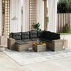 VidaXL Garden Lounge Set with Cushions 8 Pcs, Patio Sofas, Patio Furniture Set, Outdoor Furniture, Grey 3225563