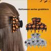 PVC Halloween Hair Claw Skeleton Acrylic Ghost Hairpin Pumpki Hair Clip Trendy Girls