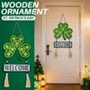 St. Patrick's Day Decorations Wooden Door Hanger With Wooden  Sign