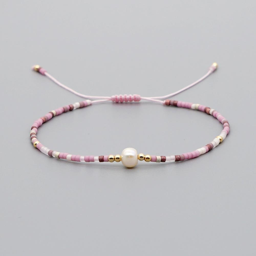 

Miyuki Pearl Bracelet for Women Elegant Dainty Beads Jewelry Boho Summer Beach Stackable Bracelets Gift for Her
