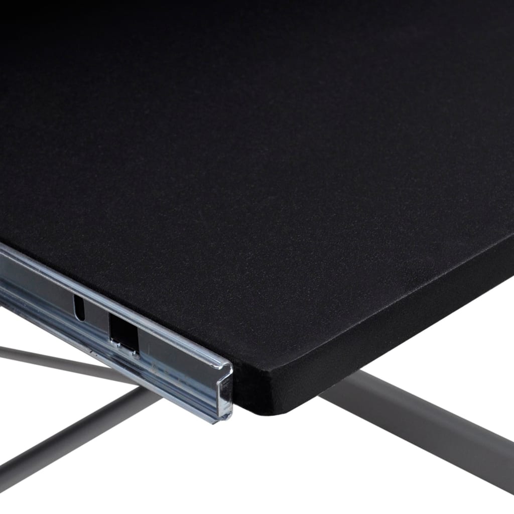 L shaped Computer Desk Black 132 x 112 x 99 cm Engineered Wood