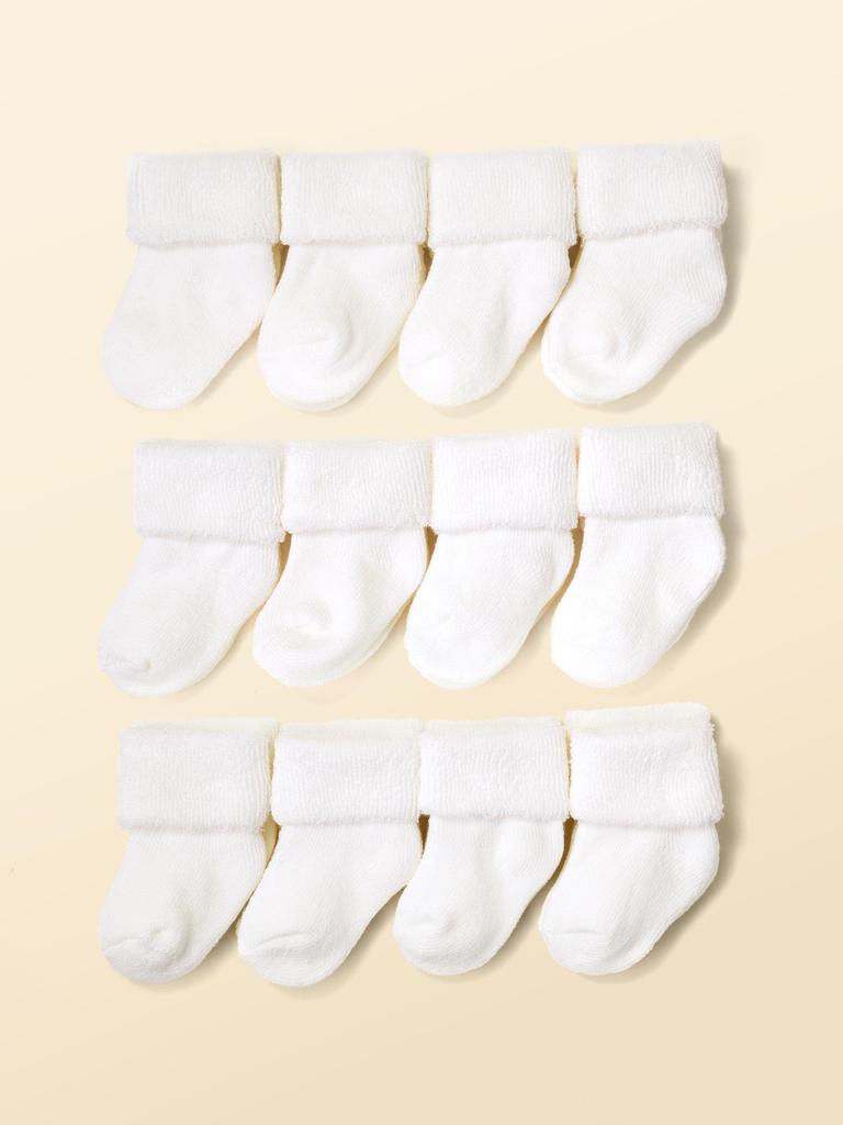 Thickened Warm Newborn Baby Terry Socks - Candy Colors for Autumn/Winter