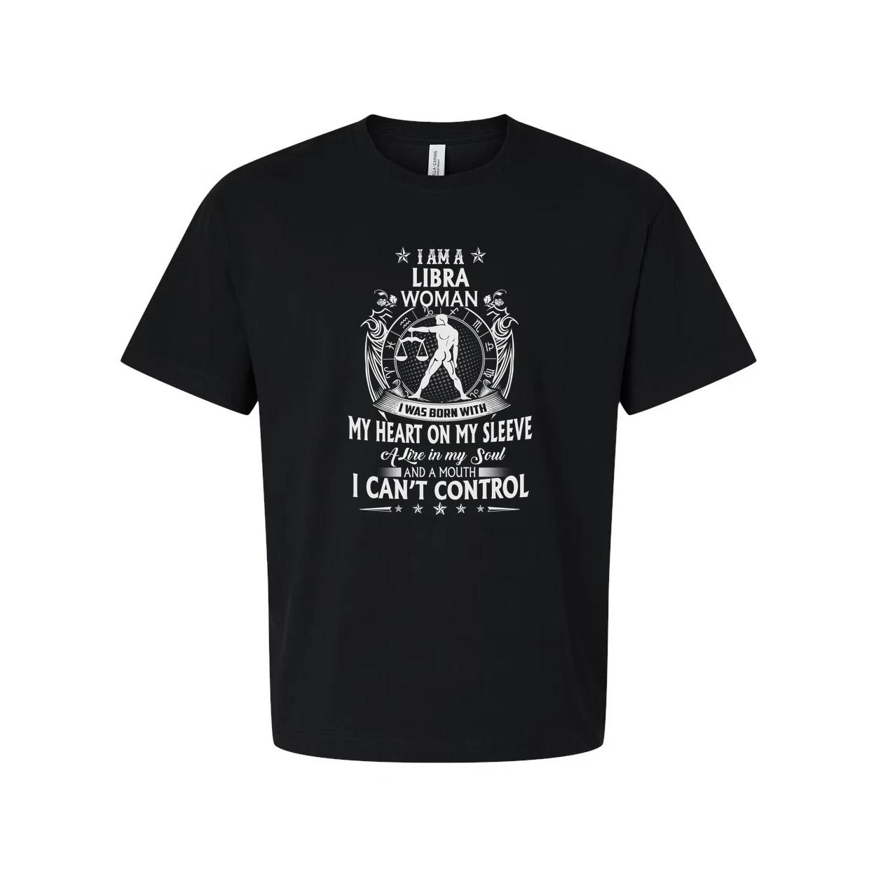

Libra Woman Zodiac Graphic Tee With I Am A Libra Woman And I Cannot Control My H M