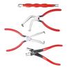 4pcs Electrical Disconnect Pliers Set Automotive Electrical Plug Disconnect Tool for Automotive Car Truck SUV Red