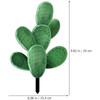 Cactus Garden Stake Acrylic Cactus Yard Art Outdoor Cactus Statue Sculpture Ornament for Garden Lawn Ground Yard Decorations
