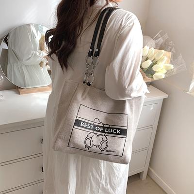 Borse da donna di grande capacità Borsa da donna versatile in tela Borsa da spalla per studenti di grandi dimensioni