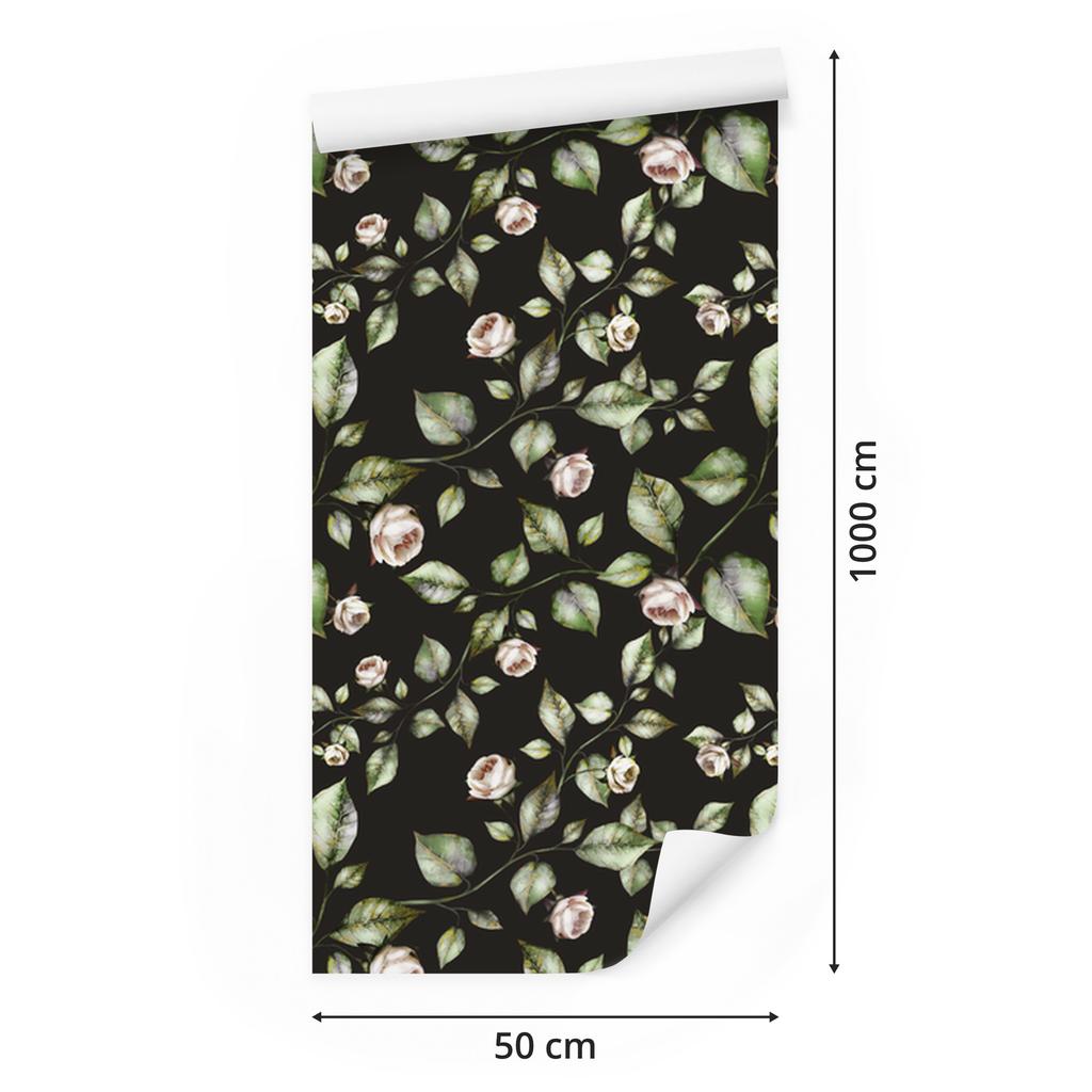 Classic Roses Wallpaper for Living Room and Bedroom 50x1000