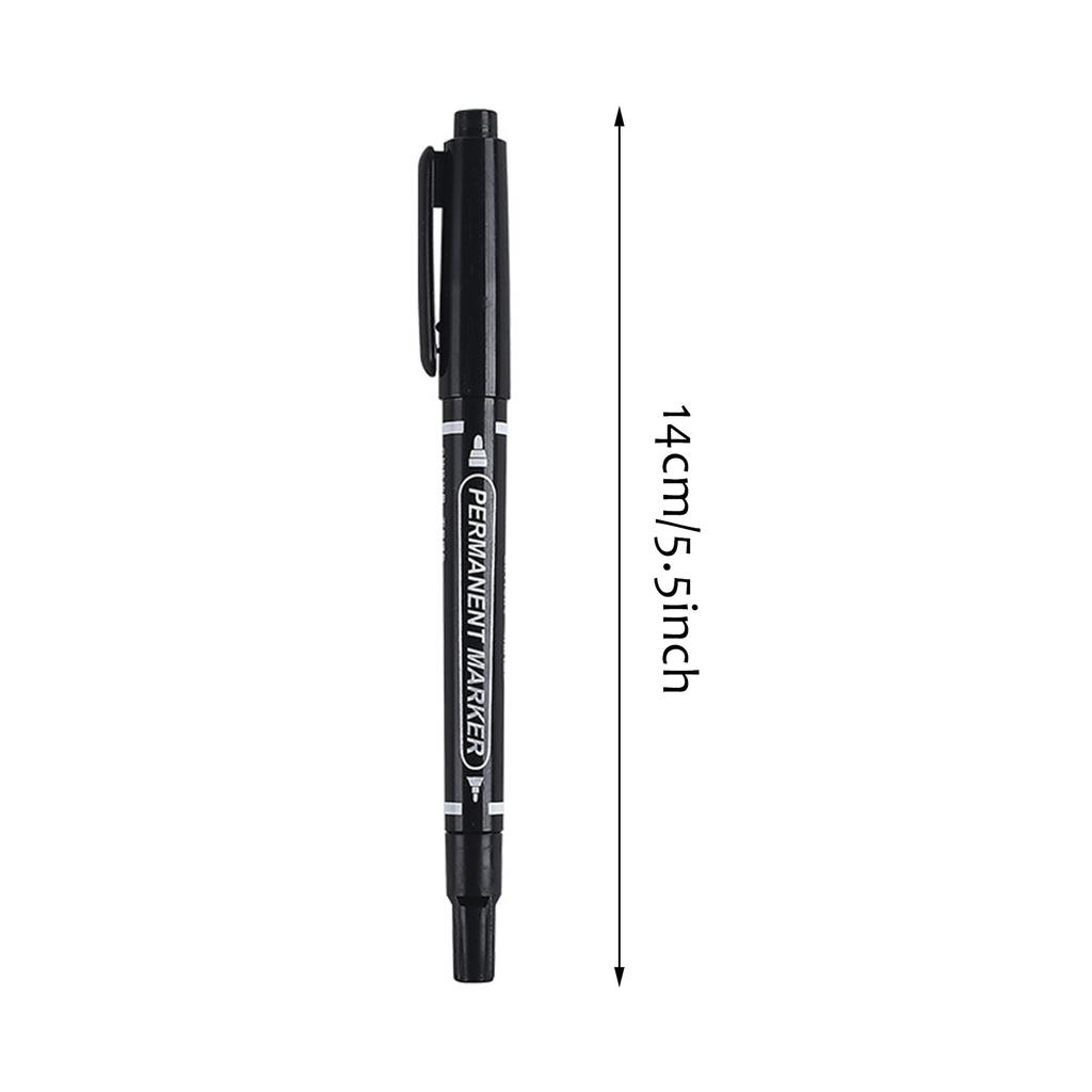 Small double headed outlining pen 120 black waterproof quick drying marker pen ultra fine oil based marker pen for art painting wholesale