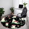 1pc Mushroom Cats Office Round Area Rug,  Mat Suitable For Office, Under Office Chairs Bedroom Living Room Home Decor, Room Deco