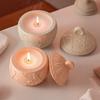 Ball Shape Snowflake Candle Cup Mold 3D Embossed Pattern Berry Embossed Jar Mold  DIY Handicraft
