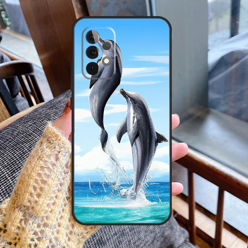 Dolphin Case For Samsung Galaxy A55 A35 A15 A56 A36 A26 A16 A06 A54 A34 A14 A13 A53 A12 A22 A32 A52