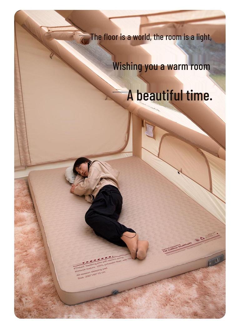 Portable Auto-Inflatable Air Mattress with Pump for Outdoor Camping