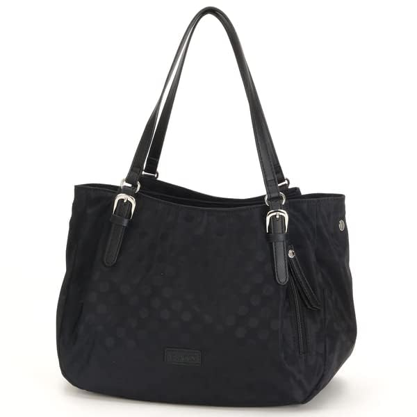 Tote dot jacquard tote with pink beige [Isaac] bag, pouch, (54)