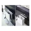 [Bulk purchase set of 2] Yamazaki Jitsugyo (Yamazaki) Stackable router storage case with slim lid, white, approx. W9.7XD20.2XH22.2cm, Smart TV