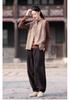 Women's 2025 Winter Ethnic Style Retro Cotton Vest with Stand Collar and Handmade Frog Buttons