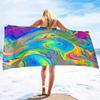 Oil Paintings Super Soft Plush Beach Bath Pool Towel Pool Towel Oversized Lightweight Sand Free Quick Dry Plush Beach Towel