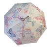 UV Protection Butterfly Rain Umbrella Windproof Folding Sun Umbrella  Women