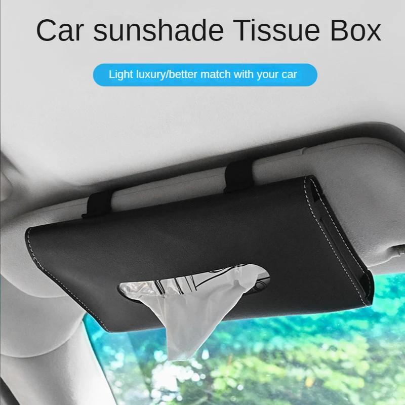 

1 Pcs Car Tissue Box Towel Sets Car Sun Visor Tissue Box Holder Auto Interior Storage Decoration for BMW Car Accessories