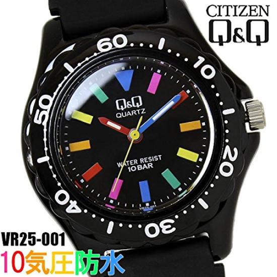 Citizen Watch Urethane Band Color Watch Black Multi [Citizen] VR25-001 [Item]