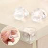 5PCS baby safety table corner coffee table hemming protective cover, spherical transparent protective corner soft rubber corner protection corner